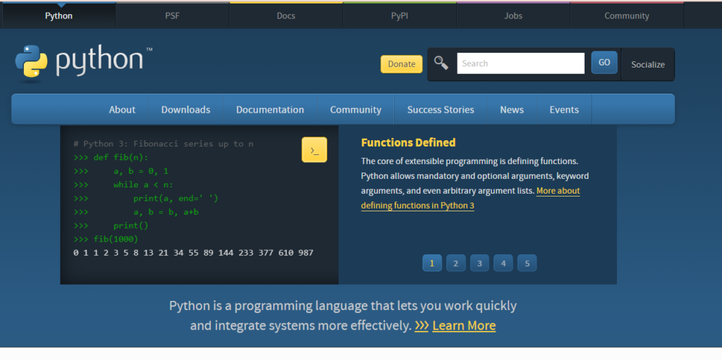 Website dạy lập trình Python