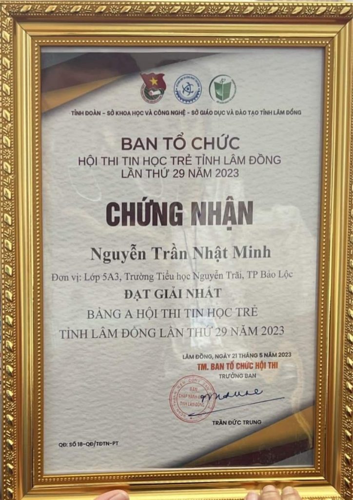 Cậu bé vàng của Sumato trong làng STEAM, vươn tầm quốc tế Nguyễn Trần Nhật Minh