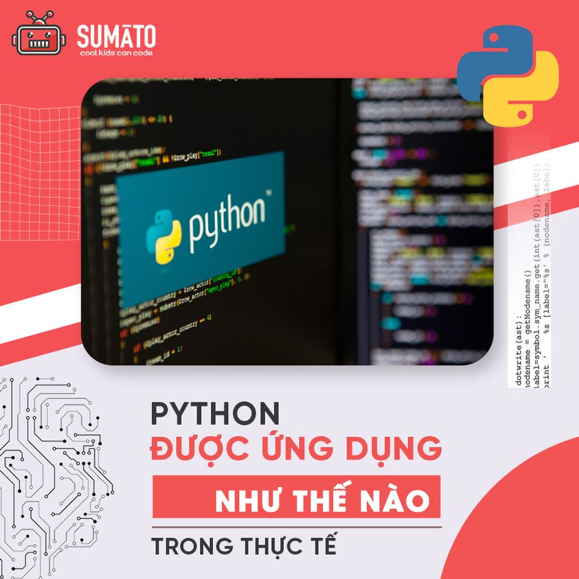 Ứng dụng của Python phát triển trên nhiều lĩnh vực